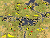 Peddlers & Prospectors (2-4) [Sydwindr] - Red Alert 2 Map Preview Image