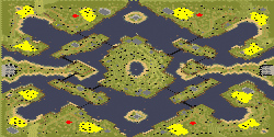 Jungle Puddle 2 - Red Alert 2 Map Preview Image