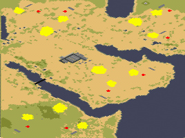 Arab Attack (2-8) - Red Alert 2 Map Preview Image