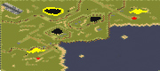 Battle Front (2 Players) - Red Alert 2 Map Preview Image