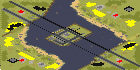 Beaches and Bridges (4) - Red Alert 2 Map Preview Image