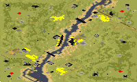 middle of nowhere (2-4) - Red Alert 2 Map Preview Image