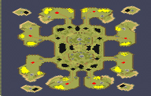 Pattern Of Islands =Snake811= - Red Alert 2 Map Preview Image