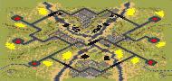 Side Winder (2-6) - Red Alert 2 Map Preview Image