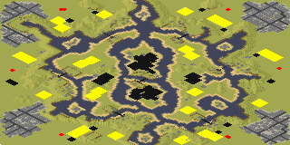 Stratego by E.D.S. (2-6) Huge - Red Alert 2 Map Preview Image